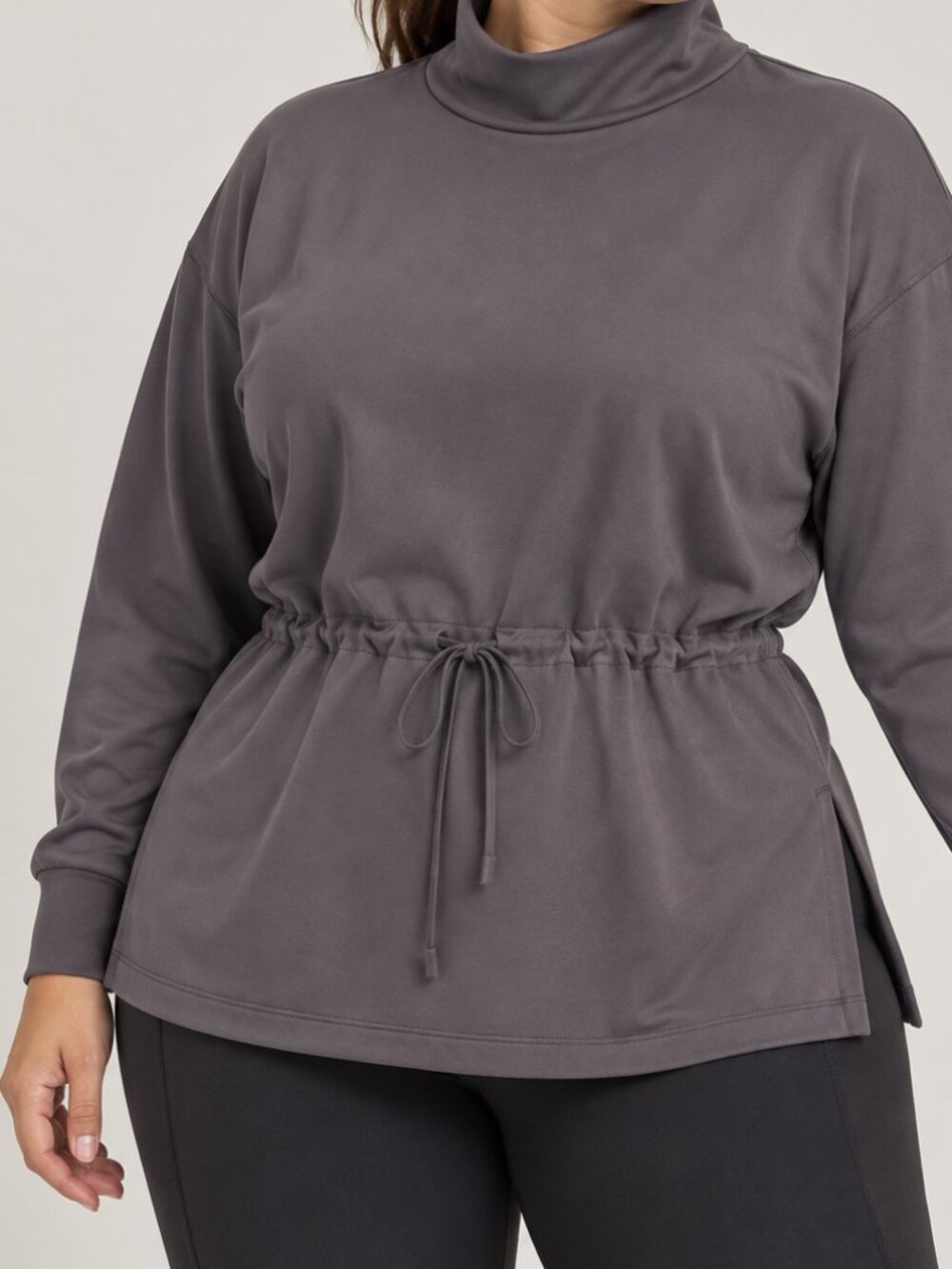 Athleta Brown Pullover Sweatshirt, Size 1X